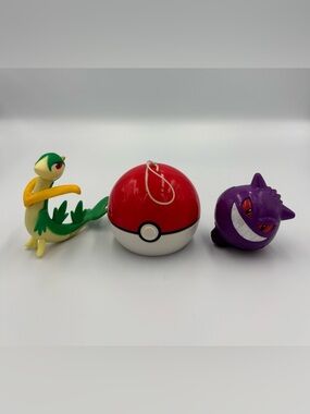 Pokémon Figure Toy Lot JAKKS Poké Ball McDonald’s Servine Burger King Gengar
